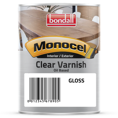 Bondall 250ml Clear Gloss Monocel Timber Varnish Workshop Tool