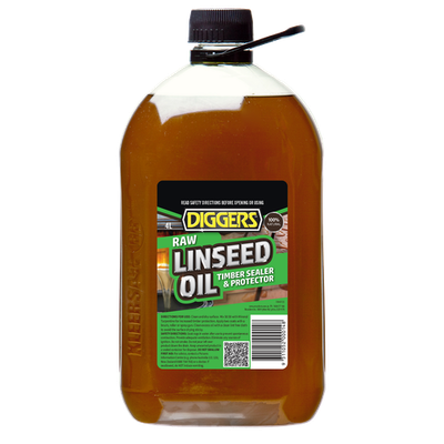 DIGGERS 4L Raw Linseed Timber Oil Car Service