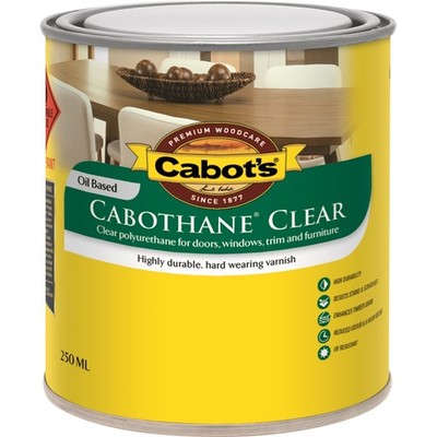 Cabot's 250ml Matt Oil Based Cabothane Clear Polyurethane Timber Varnish