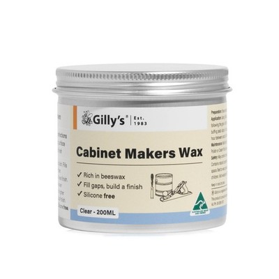 Gilly's 200ml Clear Cabinet Makers Wax Workshop Tool