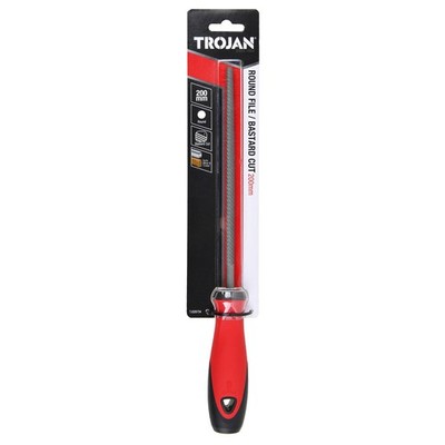 Trojan 200mm Bastard Cut Round File