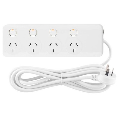Arlec 4 Outlet Individually Switched Powerboard