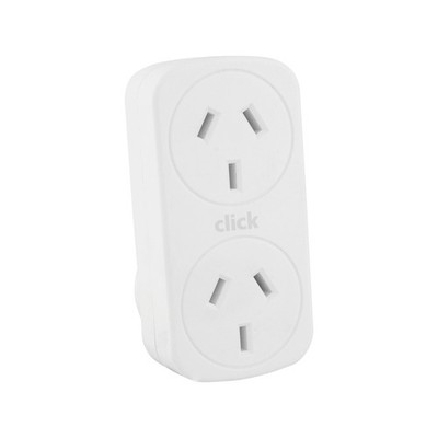 Click White Vertical Double Adaptor 4 pcs Car Wiring Adapter