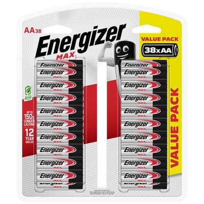 Energizer Max AA Batteries - 38 pieces