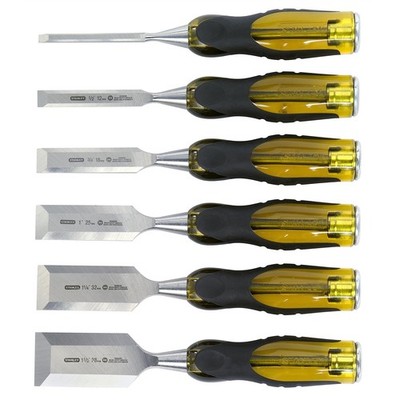 Stanley FatMax 6 Piece Thru Tang Butt Chisel Set