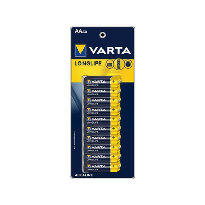 Varta AA Alkaline Batteries - 30 pieces