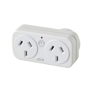 Click Left Hand Double Adaptor With Surge