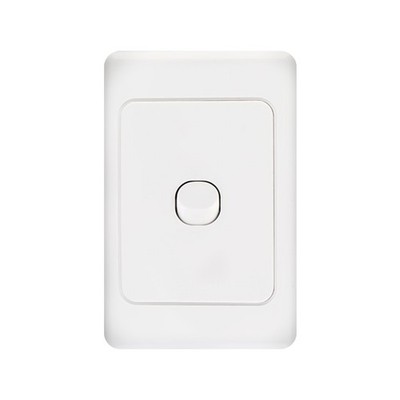 DETA White 1 Gang Single Vertical Switch Workshop Tool