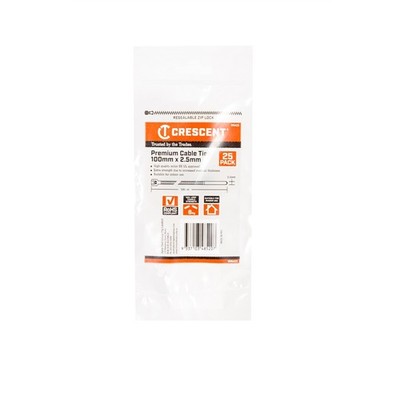 Crescent 100 x 2.5mm Natural Cable Ties 5 pcs