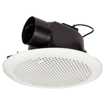 HPM 250mm White Round Ducted Exhaust Fan Workshop Tool