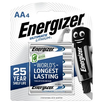 Energizer Ultimate Lithium AA Battery - 4 pieces