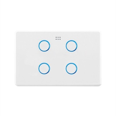 DETA White Gloss Grid Connect Smart Quad Gang Touch Light Switch(19)2 colours