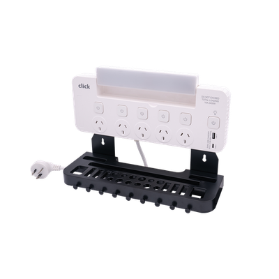 Click 5 Outlet Power Board Tool Rack And LED Light Workshop Tool
