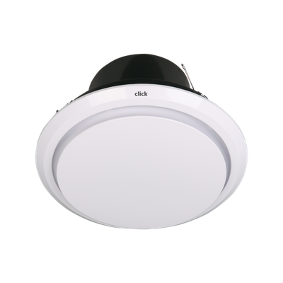 Click 250mm White Ventilating Ducted Exhaust Fan