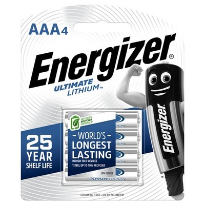 Energizer Ultimate Lithium AAA Battery - 4 pieces