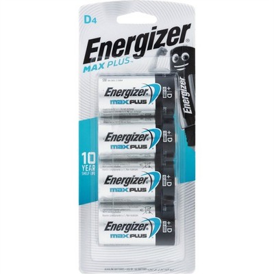 Energizer Max Plus D - 4 pieces