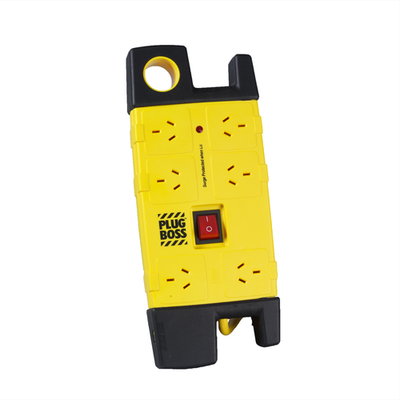 HPM 6 Outlet PlusBoss Surge Protected Powerboard Car Charger