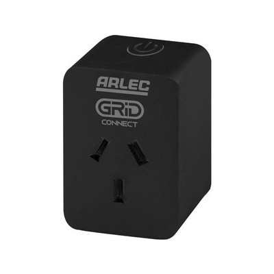 Arlec Grid Connect Black Smart Plug In Socket With Energy Meter Workshop Tool