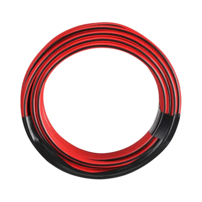 Narva 10A 3mm Red(Black Tracer) Twin Core Figure 8 Cable - 4m Car Wiring Adapter