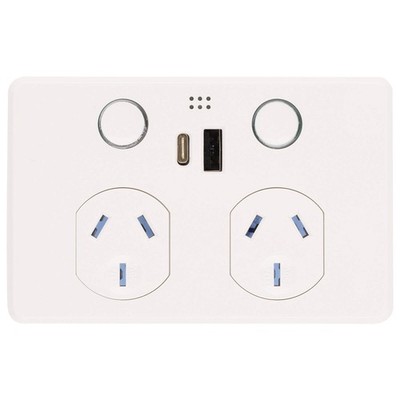 DETA GRID Smart Double Power Point With USB A+C PD20W Fast Charging Car Charger