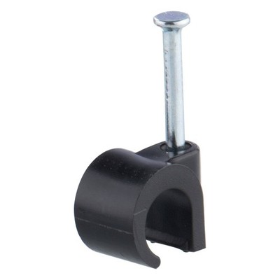 DETA 10mm Black Hook Cable Clips - 100 pieces Car Wiring Adapter