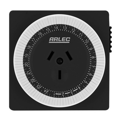 Arlec 24 Hour Compact Mechanical Timer