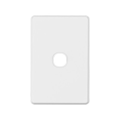 Deta White S-Line Series 1 Aperture Wall Plate