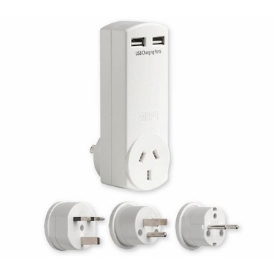 HPM 4.2A USB Adaptor with Charger World Travel Pack Car Wiring Adapter