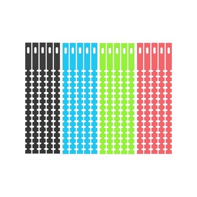 CordTech Reusable Loop And Tock Ties - 20 pieces