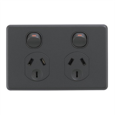 DETA X6 Matt Black Double Power Point