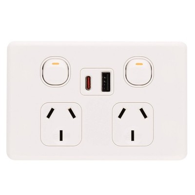 DETA S-line Double Power Point With USB A+C PD20W Fast Charging Car Charger