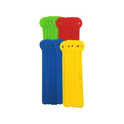 CordTech 120mm Reusable Hook And Loop Ties - 20 pieces