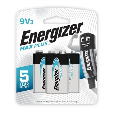 Energizer 9V Max Plus Batteries - 3 pieces