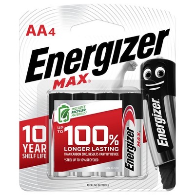 Energizer Max AA Battery - 4 pieces