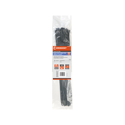 Crescent 550mm x 9mm Heavy Duty Cable Ties - 25 pieces Car Wiring Adapter