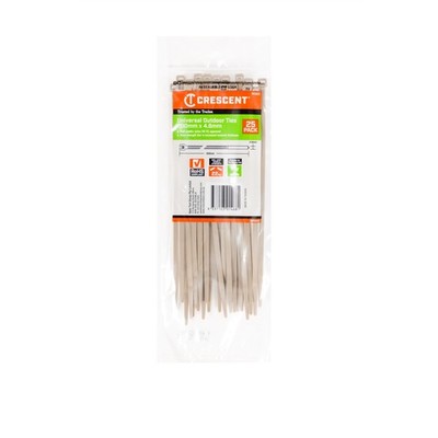Crescent 200 x 4.6mm Outdoor Cable Ties of 25 2 pcs Car Wiring Adapter