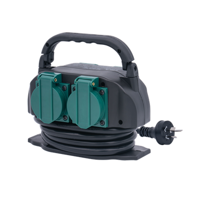 Click 4 Outlet Garden Socket With Handle Workshop Tool