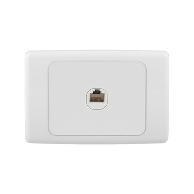 Deta Cat 6 Single Ethernet RJ45 Outlet