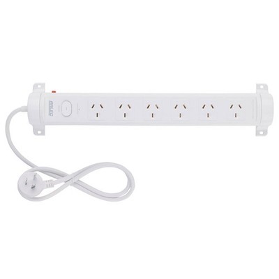 Arlec 6 Outlet Rotatable Powerboard With Surge Protection