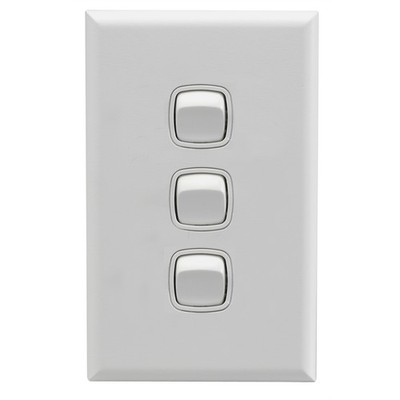 HPM EXCEL 3 Gang Wall Switch