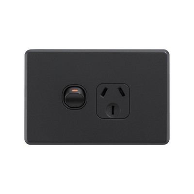 DETA Black Matte S-line Single Power Point