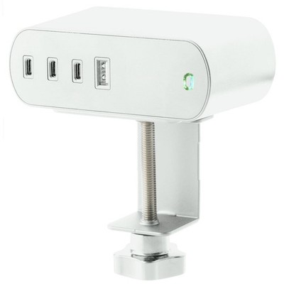 Arlec 2 Outlet PD20W USB C Powerboard With Desktop Clamp Car Charger