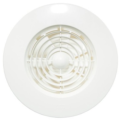 HPM 150mm White Slimline Wall Exhaust Fan Round