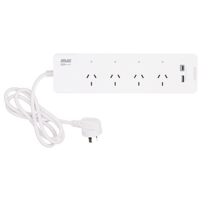 Arlec Grid Connect Smart 4 Outlet Powerboard With USB A And C Charger