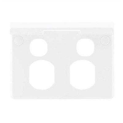 Deta X6 Clip On Cover With Shelf For Double Power Point 2 pcs