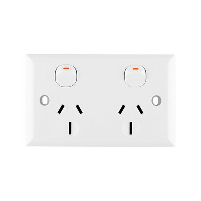 DETA 15 Amp Solid Plate Double Power Point