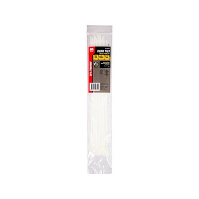 Gardner Bender 355 x 4.3mm Double-Lock Cable Ties - 25 pieces Car Wiring Adapter