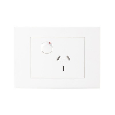 HPM 10A Matte White VIVO Horizontal Single Powerpoint - Matt White