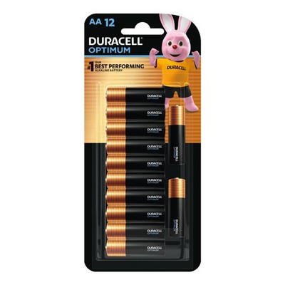 Duracell Optimum AA Batteries - 12 pieces