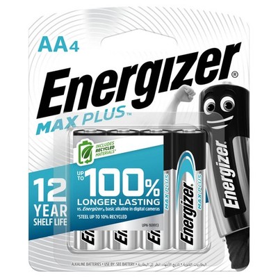 Energizer Max Plus AA Battery - 4 pieces